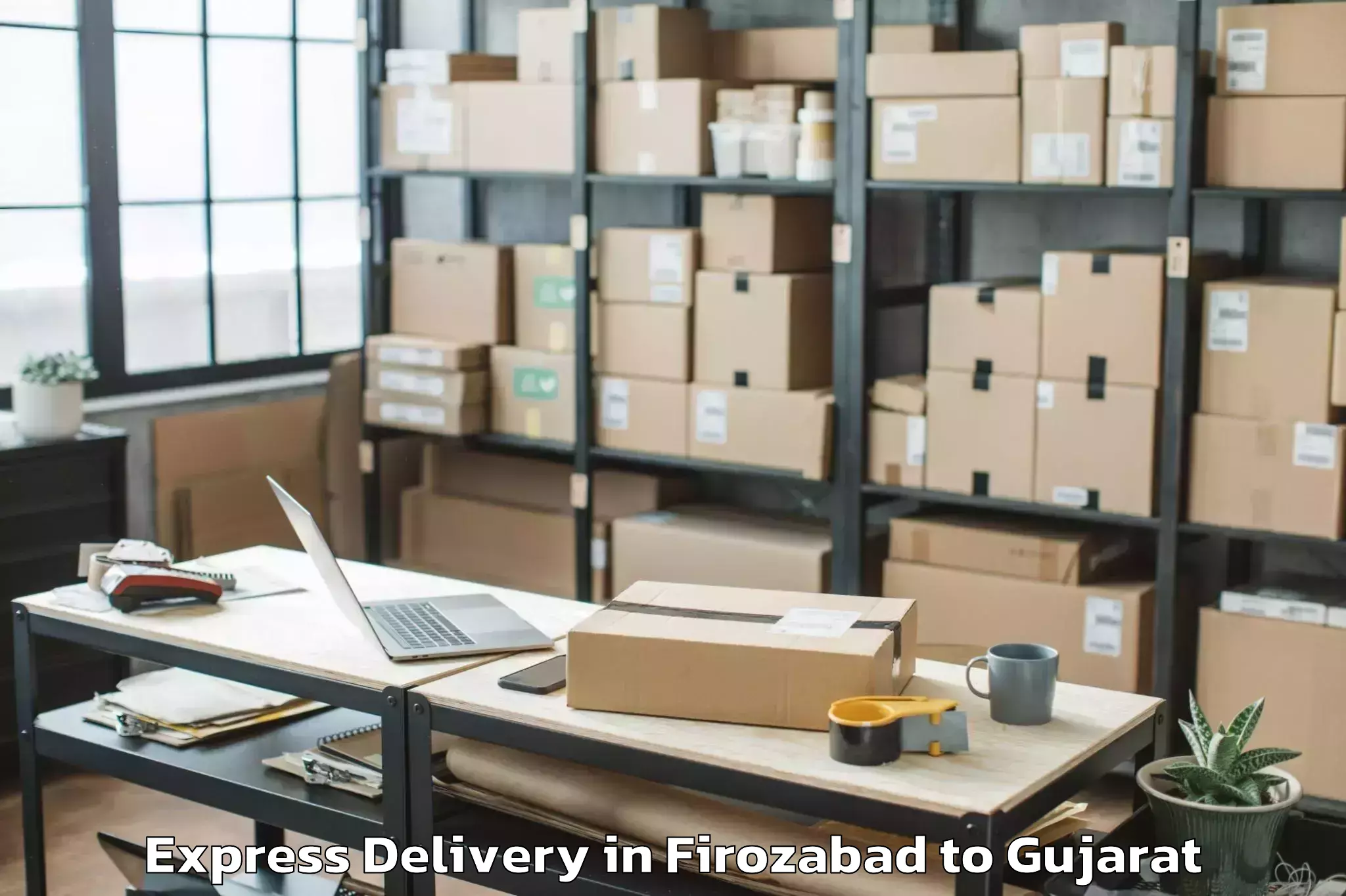 Expert Firozabad to Ahwa Express Delivery